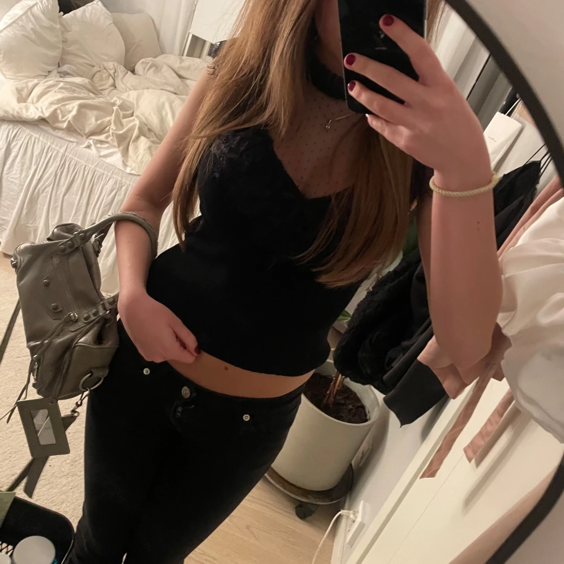 Svart snygg topp - 92