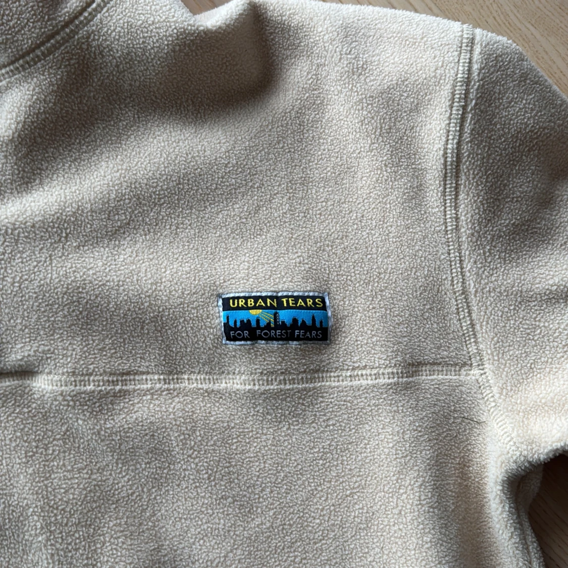 Beige fleece tröja från Junkyard - 90