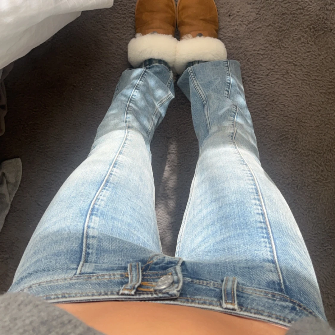 Lågmidjade bootcut jeans  - 90