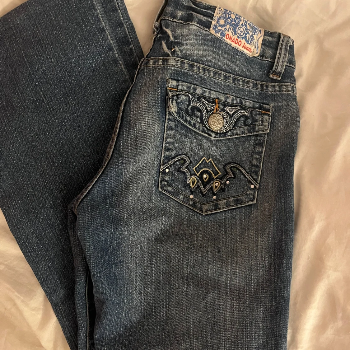 Lågmidjade bootcut jeans