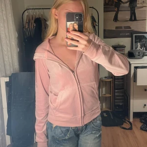 Rosa kofta - Juicy-liknande hoodie/kofta💞 bra skick!