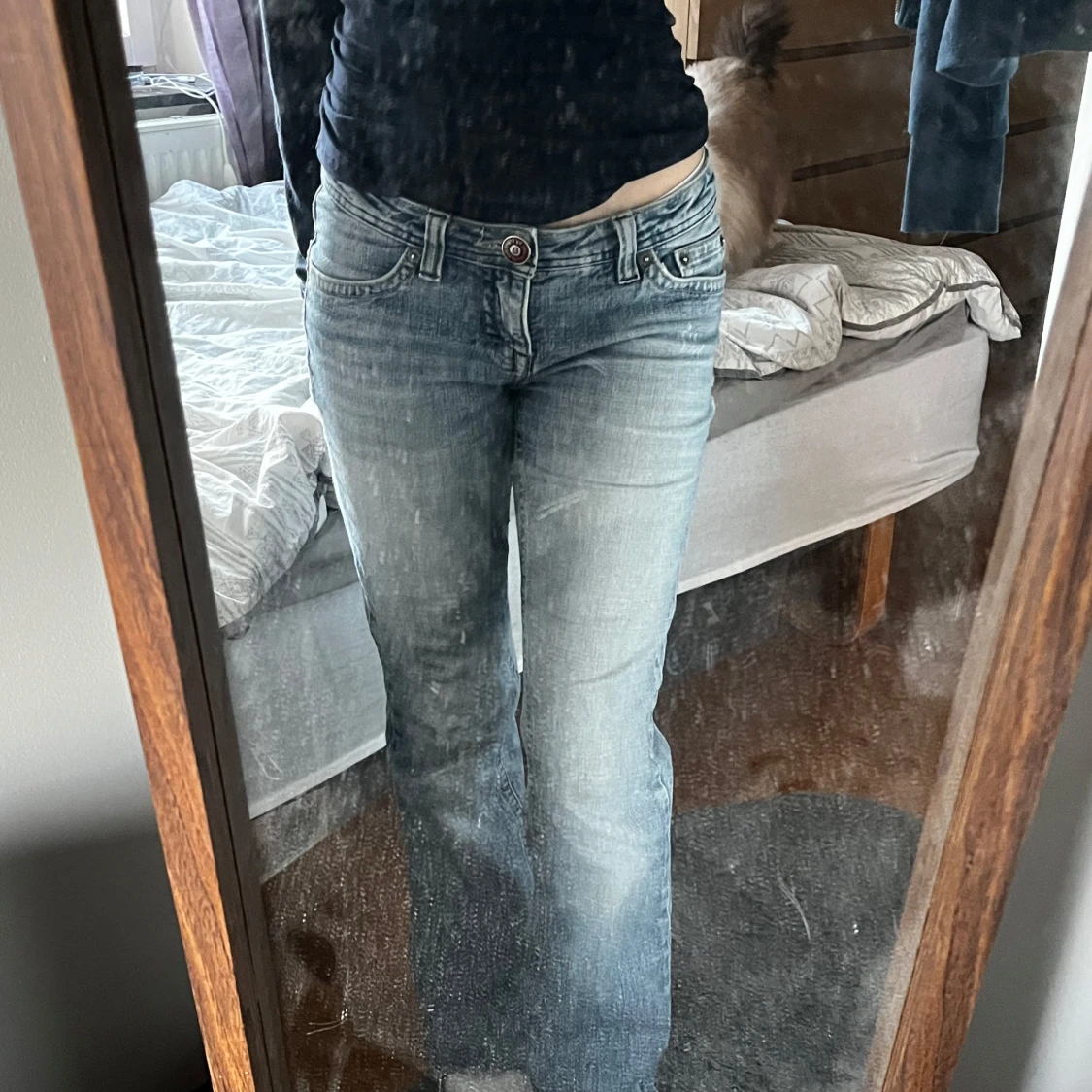 Blå jeans bootcut