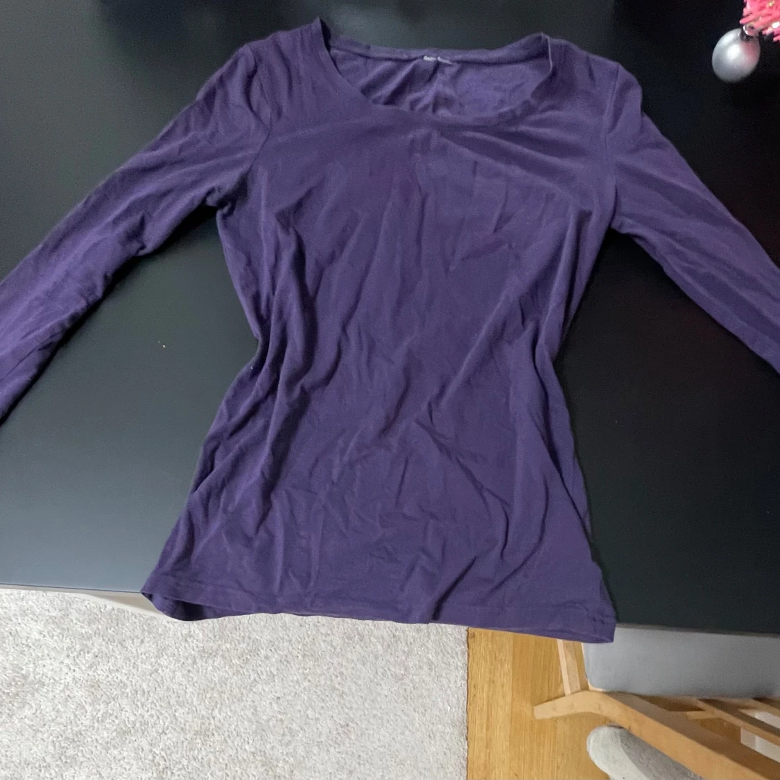 Lila långärmad topp - 90