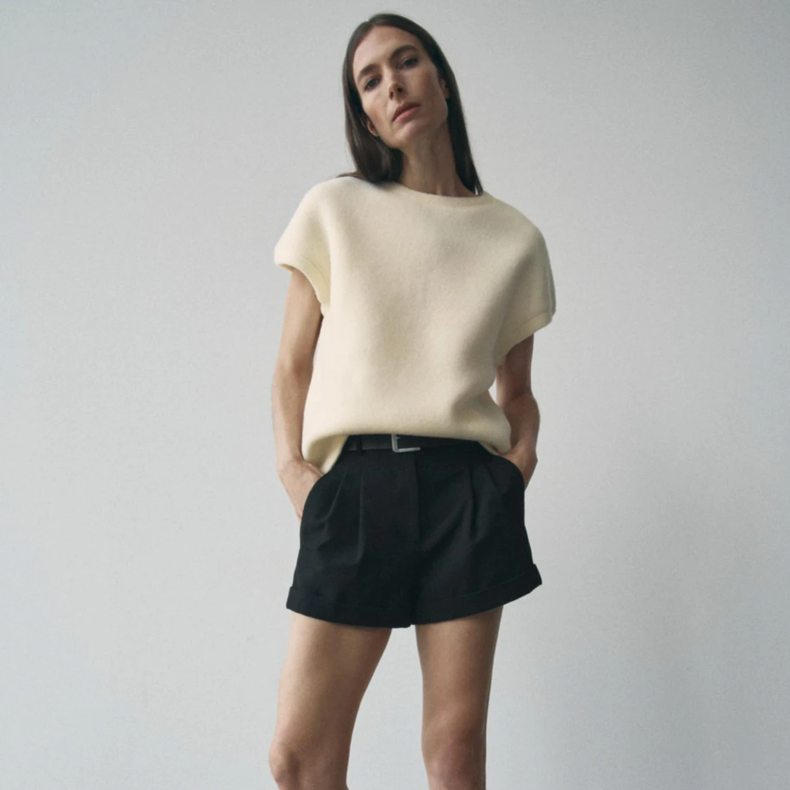 stickad tröja från zara