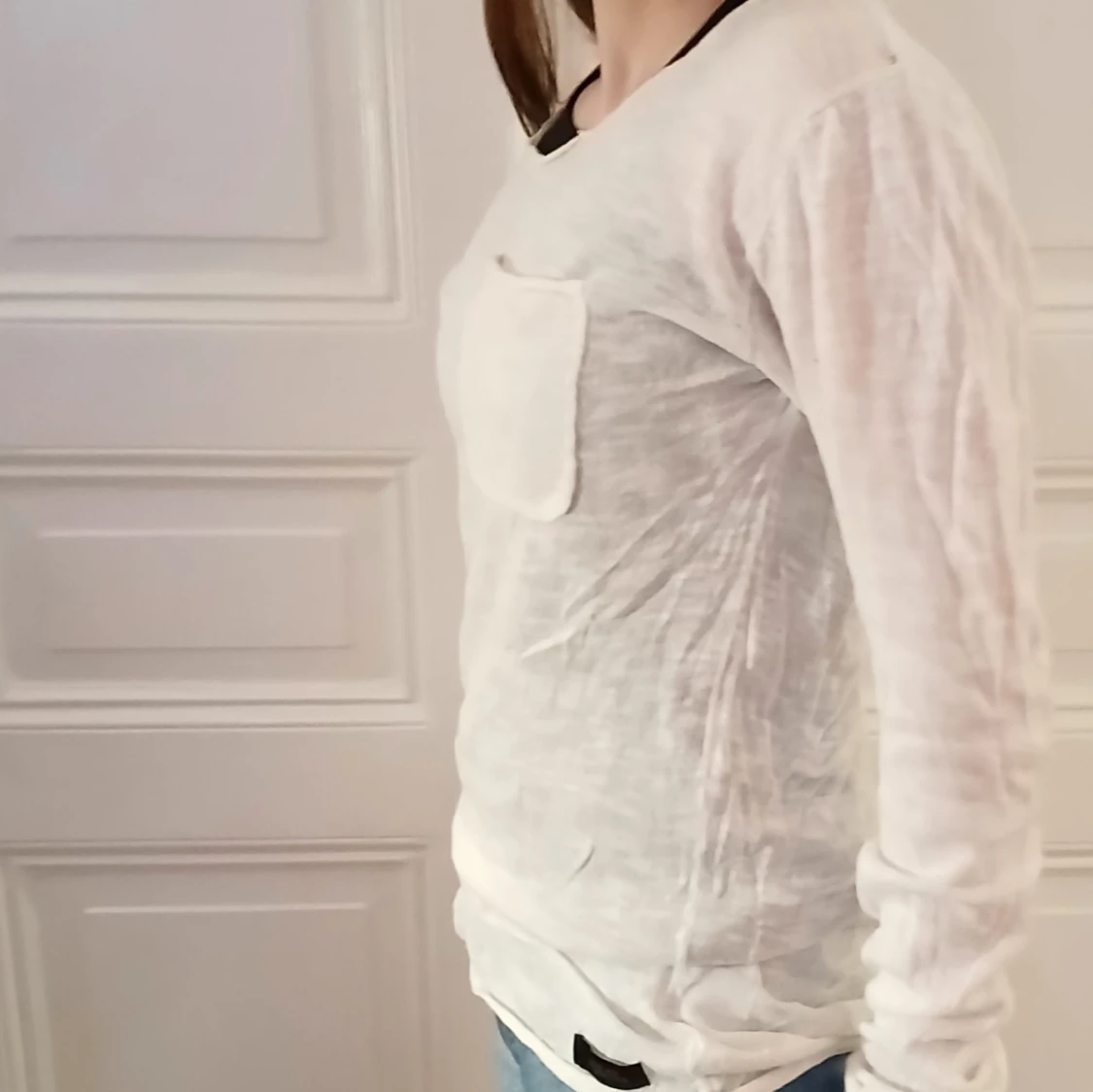 Vit långärmad tröja från Adrian Hammond - 2