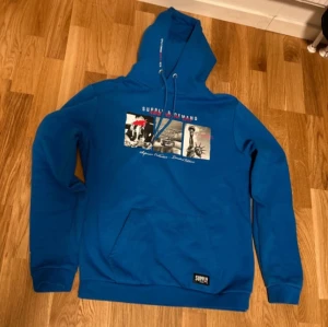 Blå hoodie från Supply & Demand - Säljer blå Supply & Demand hoodie i storlek M. Använd ett par gånger. Pris går att diskutera