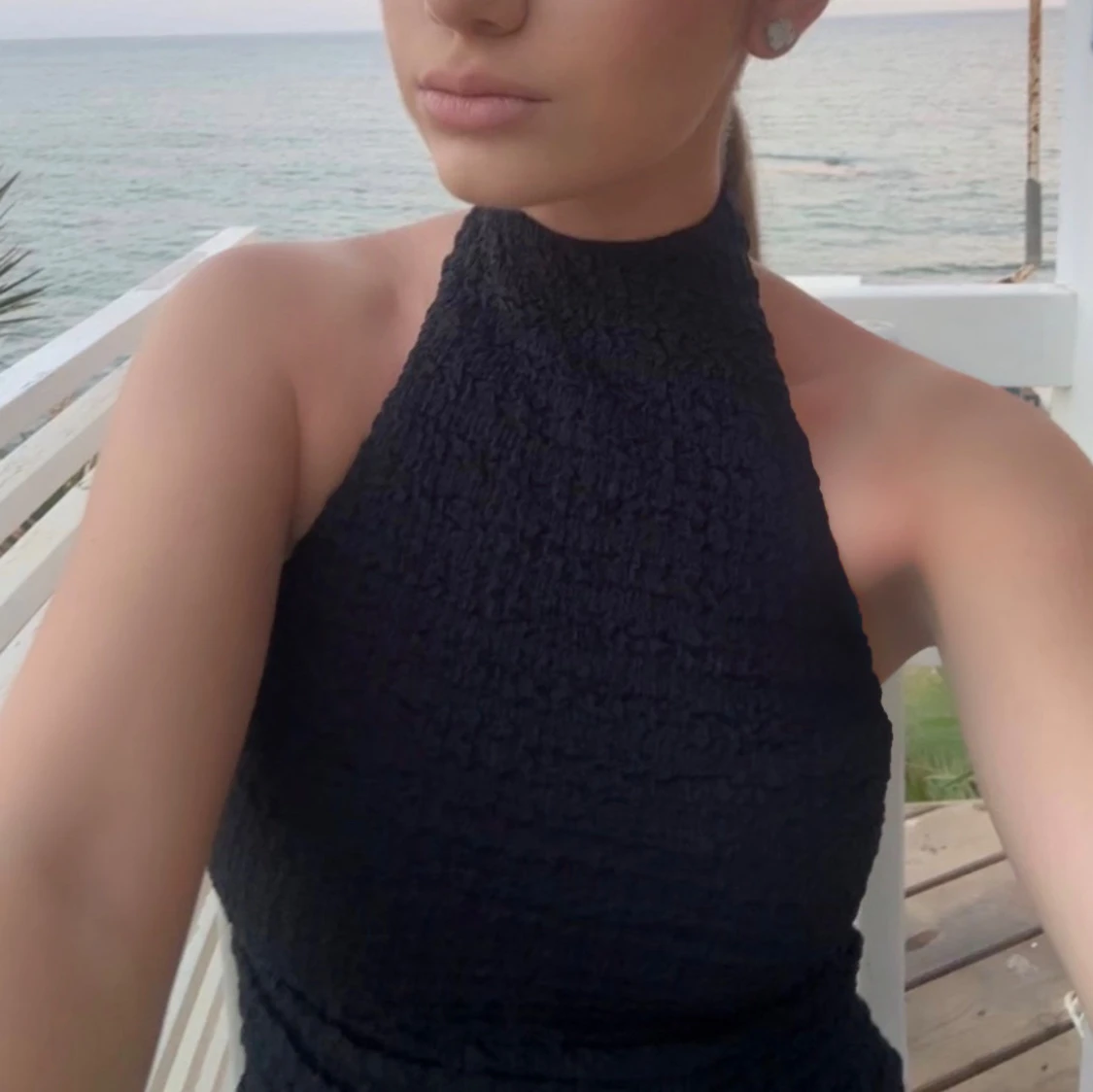 Svart ärmlös topp🖤