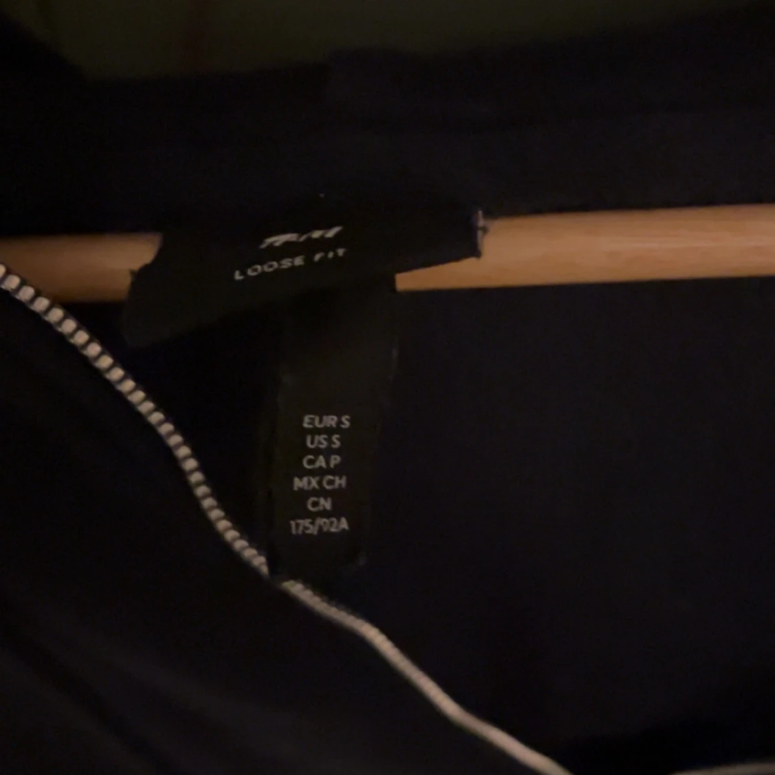 Marine blå zip hoodie från H&M S - 3