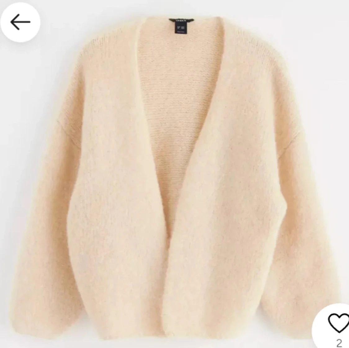 Beige stickad kofta från Lindex 💗