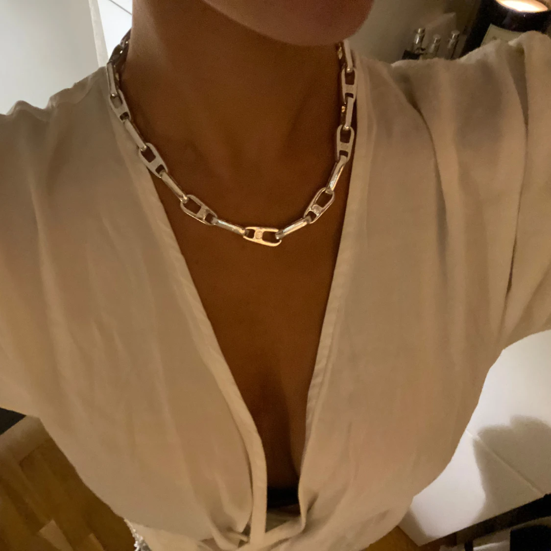 Silverplätterat halsband pilgrim