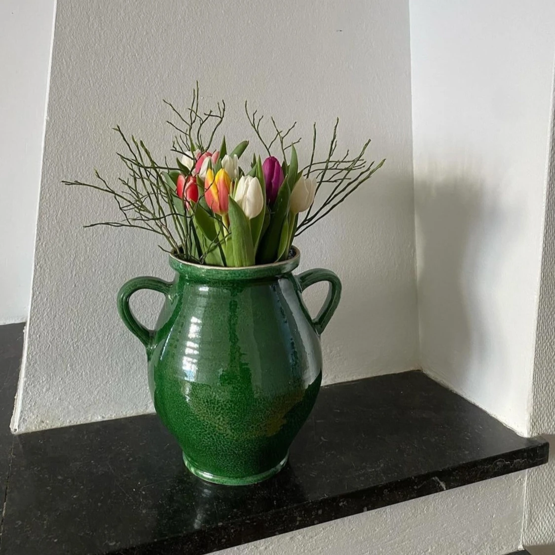 Grön urna vas kruka - 90