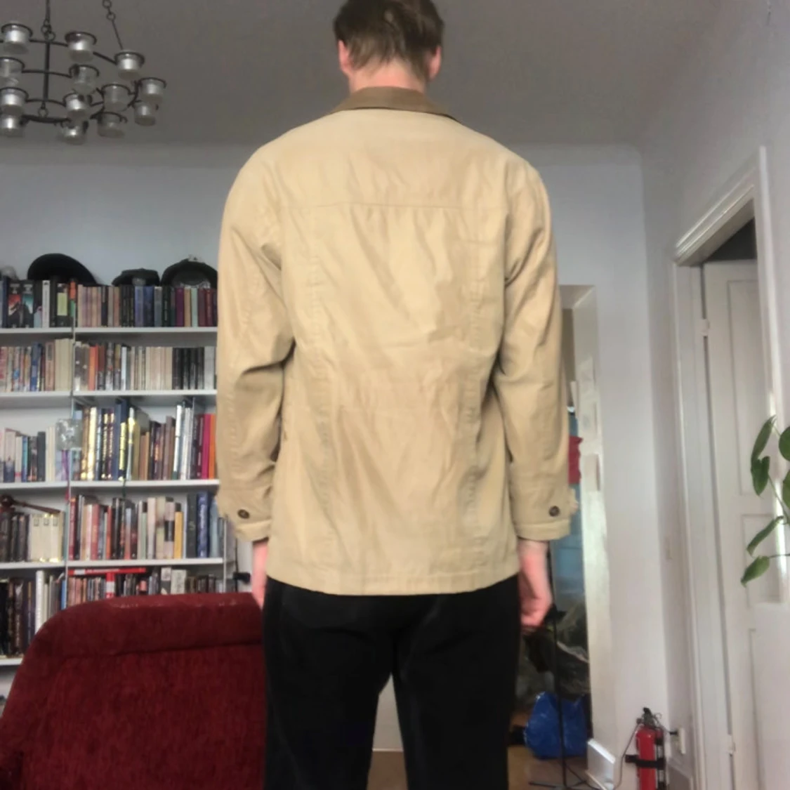 Beige höstjacka, L - 90