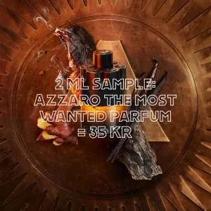 🥃 Azzaro The Most Wanted Parfum 2 ML 🥃 - Azarro The Most Wanted har en intensiv och kryddig doft med toner av trä, citrus och frascha kryddor. Doften utsträlar en stark maskulin karaktär som varar länge och ger ett självsäkert intryck.