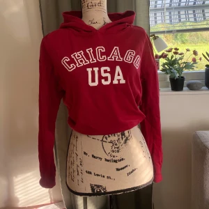 Kort Hoodie - • Bred passform • Upplevs som storlek 36 (står 158-164) • Sparsamt använd • Bild 5 visar färgen bäst • Mjukt tyg, mjukast på insidan • Slutar under naveln