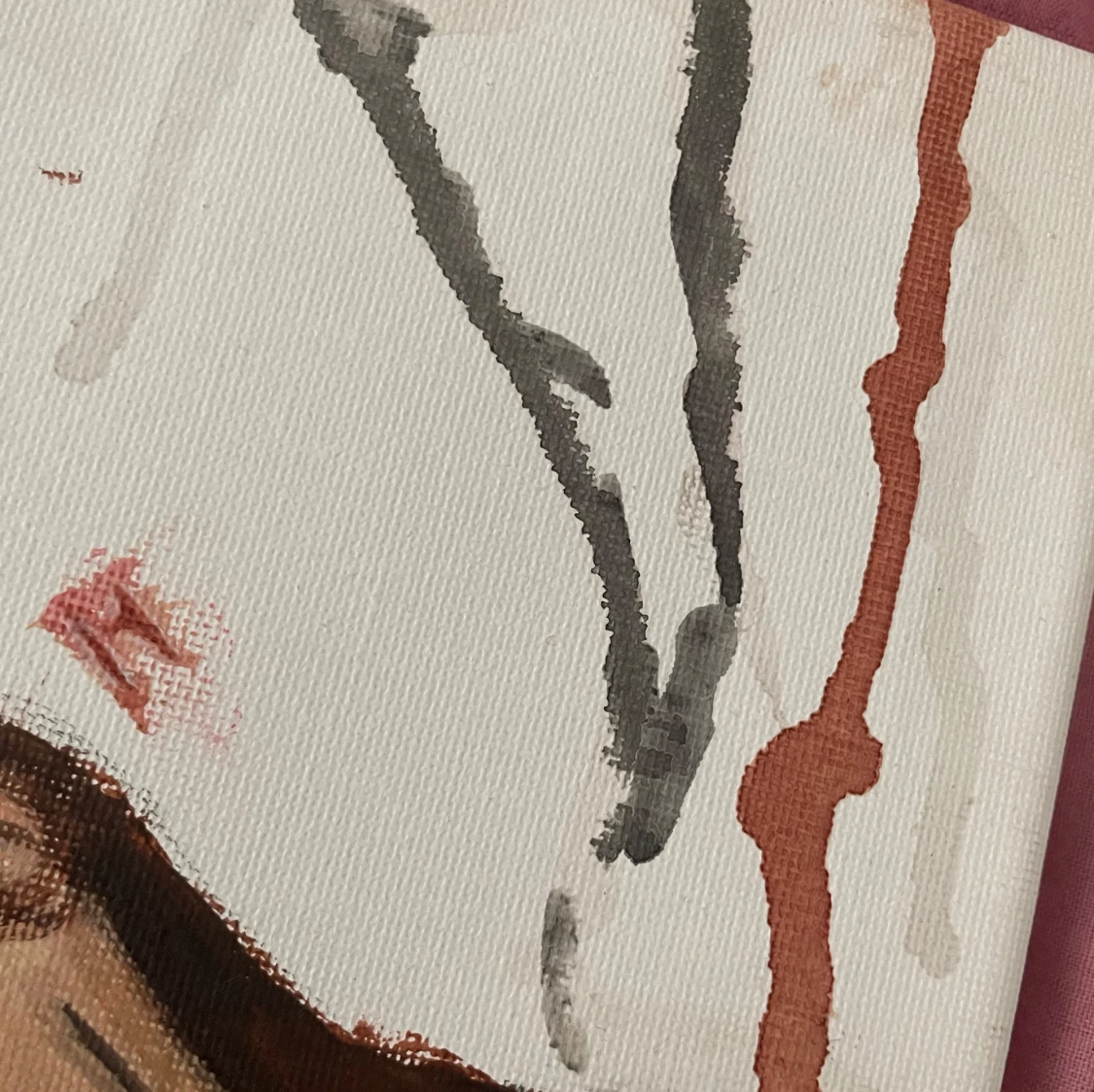 Abstrakt målning på duk - 2