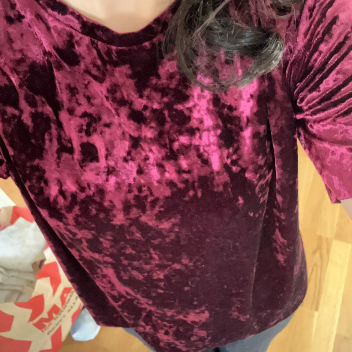 Vinröd sammetstopp - 3