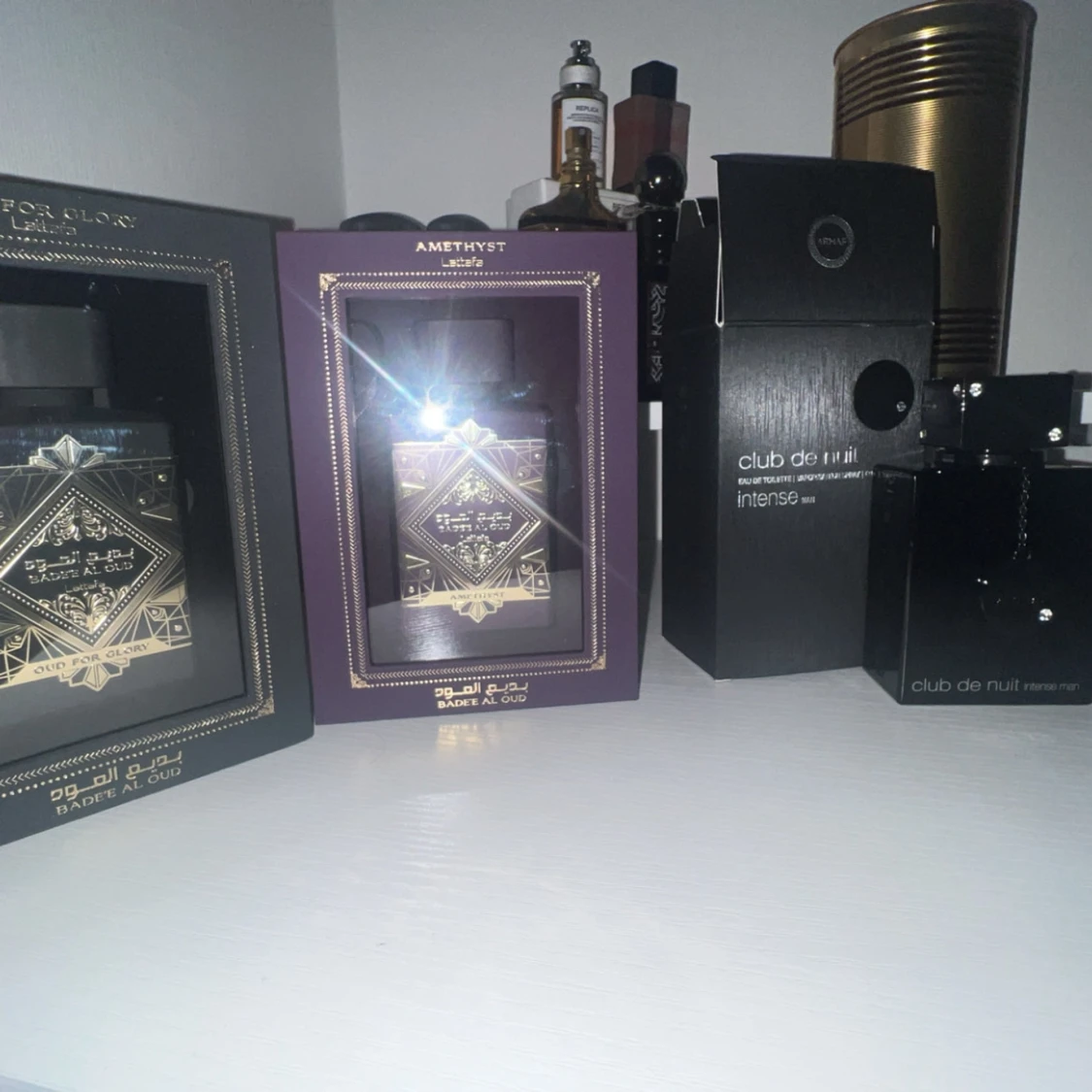 Oud for glory latafa , Amethyst lattafa,club de nuit 