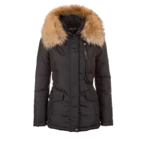 Hollies vinterjacka  - Hollies” livingo” storlek 34 vinterjacka.  Den är köpt på pondus för cirka 2 vintrar sen för cirka 4500kr säljer för 2000kr Forfarande bra skick, äkta päls, vid intresse o fler bilder skriv.  