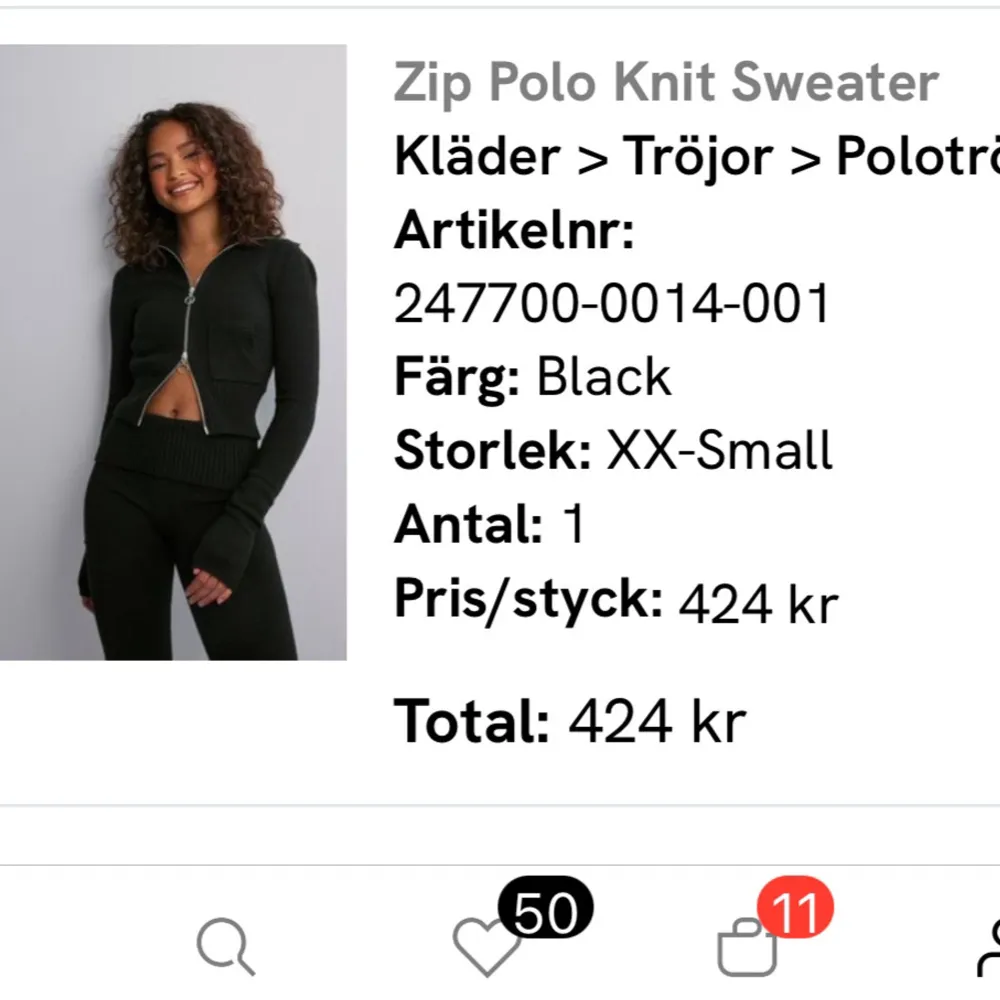 Stickad tröja som aldrig använts. Köpt på nelly för 424kr. Verkar inte säljas längre på nelly💗. Tröjor & Koftor.