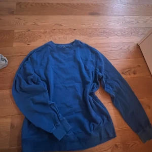 Blå sweatshirt - Söt blå sweatshirt, knappt använd. Storlek XL men passar lite oversize på mig som vanligtvis har M. 