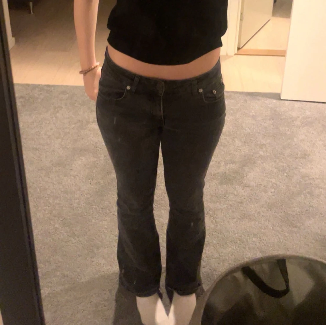 Lågmidjade bootcut jeans
