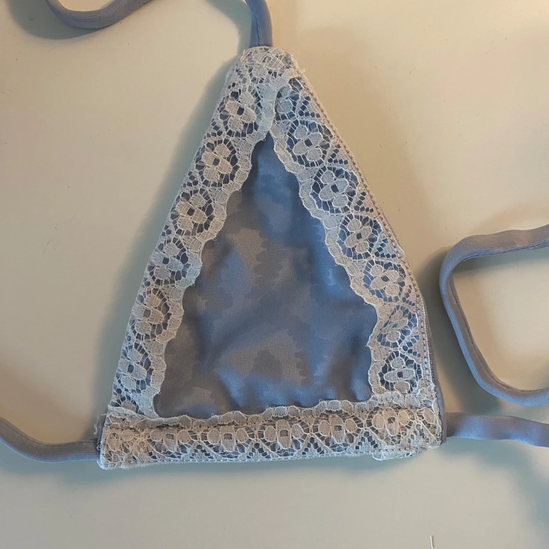 Hand made bikini with lace trimmings  - 2