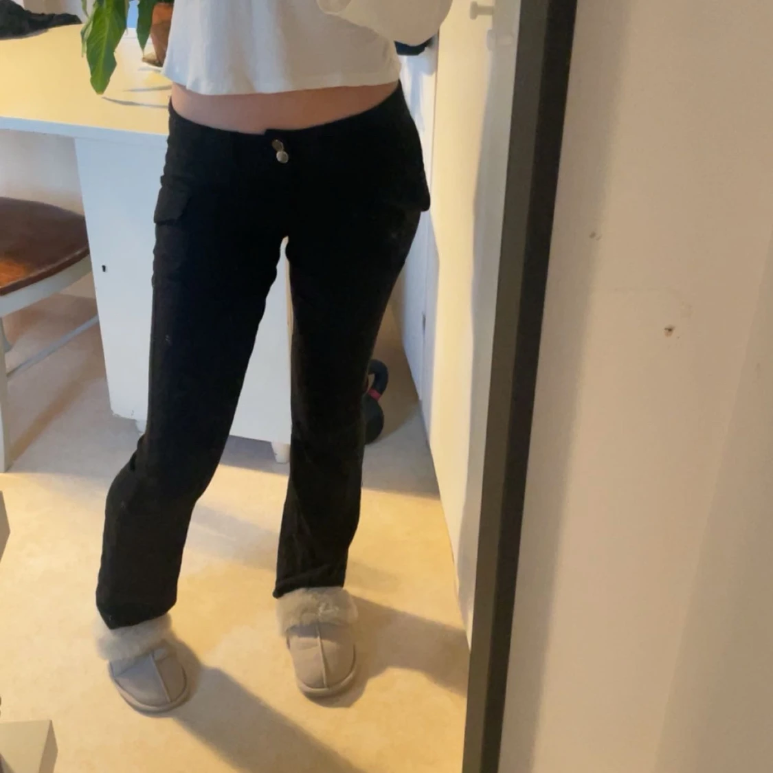 Svarta kostymbyxor 