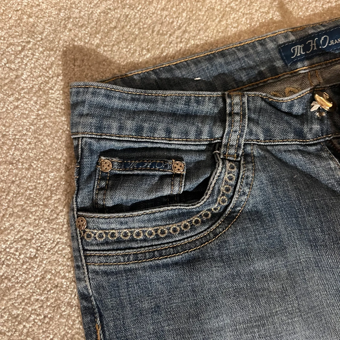 Lågmidjade jeans  - 1