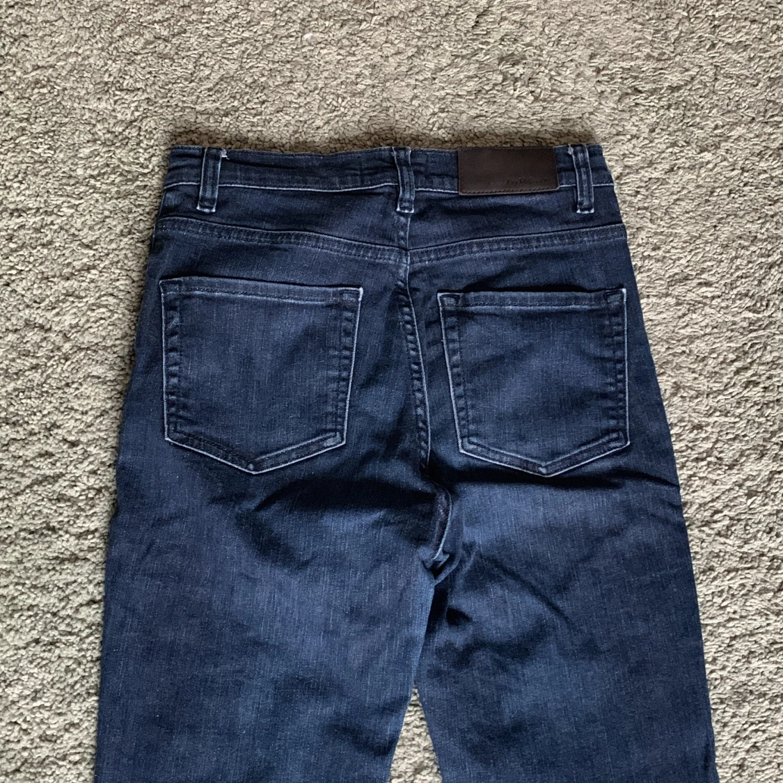 Mörkblå bootcut jeans - 3