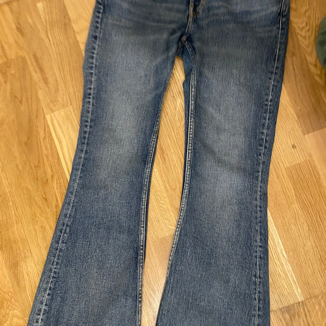 weekday low waist flare jeans