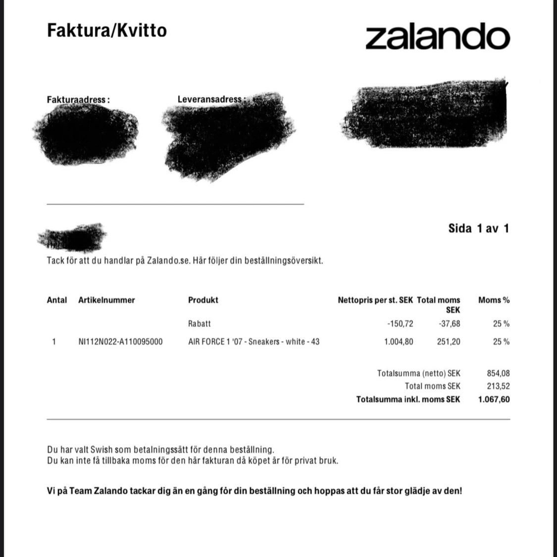 Vita Nike Air Force 1 '07 - 4