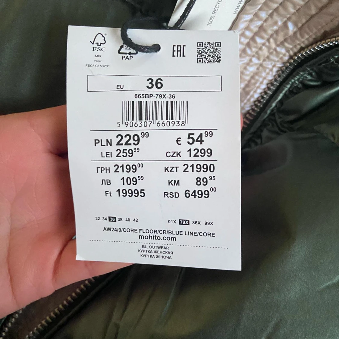 Grön pufferjacka från Mohito - 2