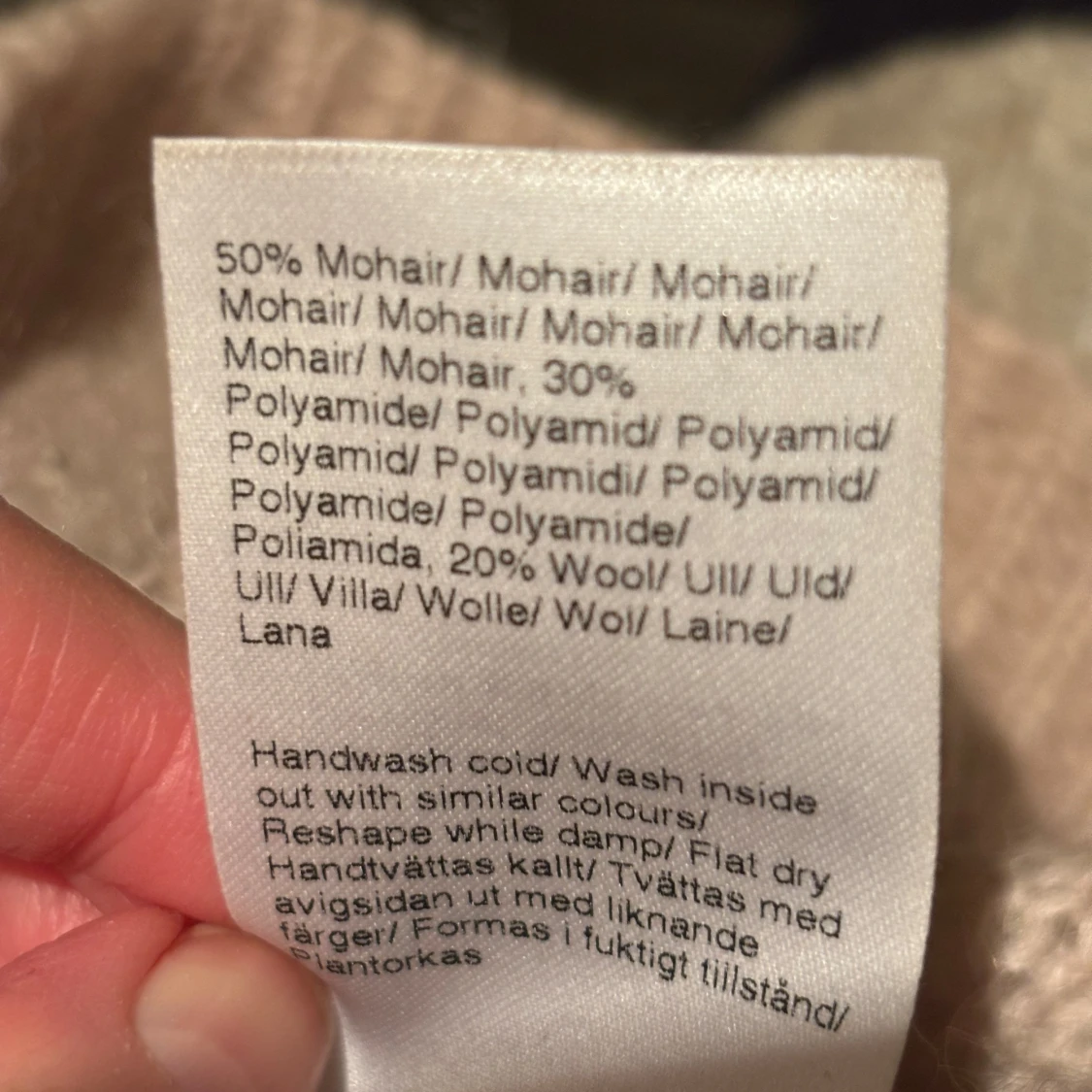 Ljusrosa  mohairtröja från Filippa K  - 93