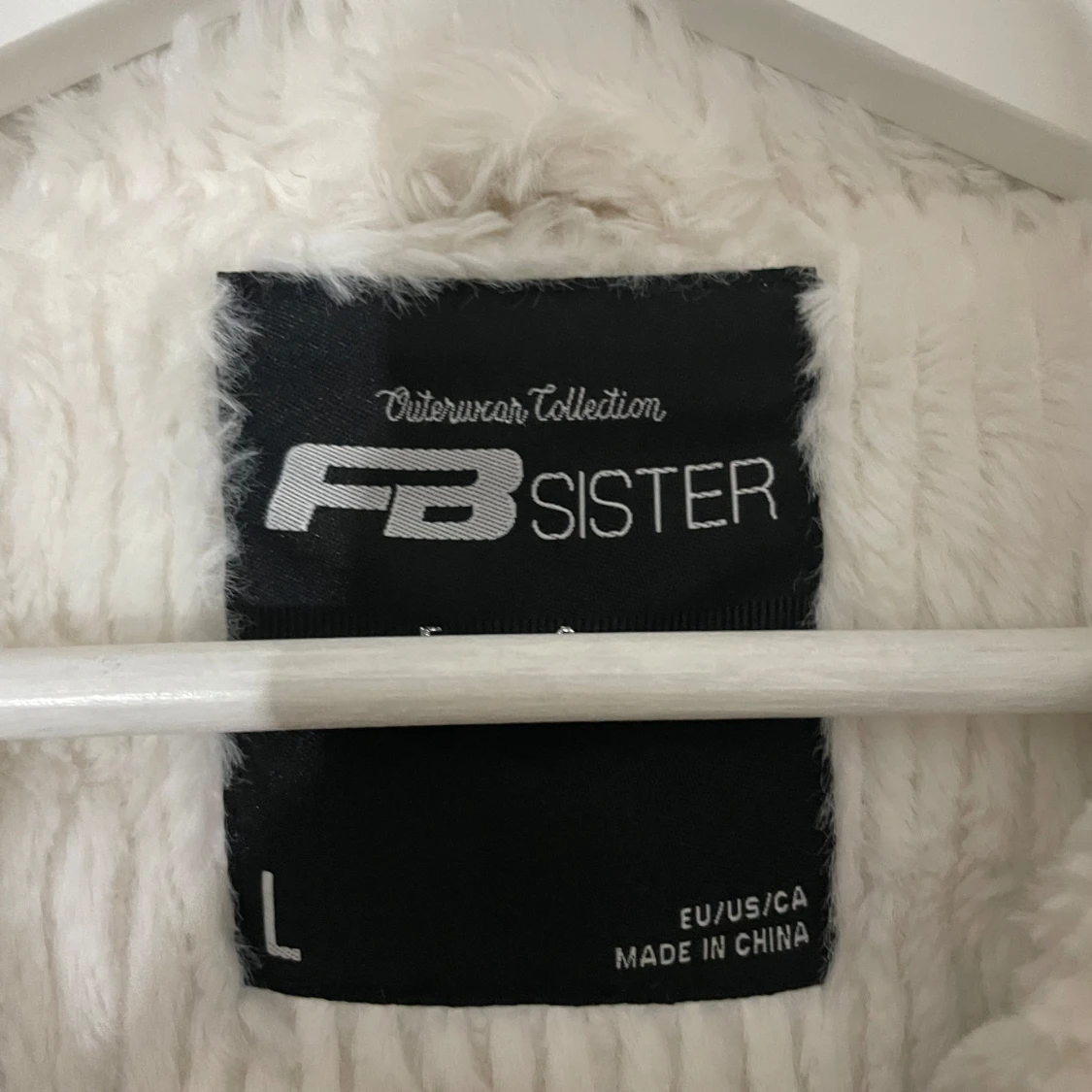 Vit teddyjacka  - 92