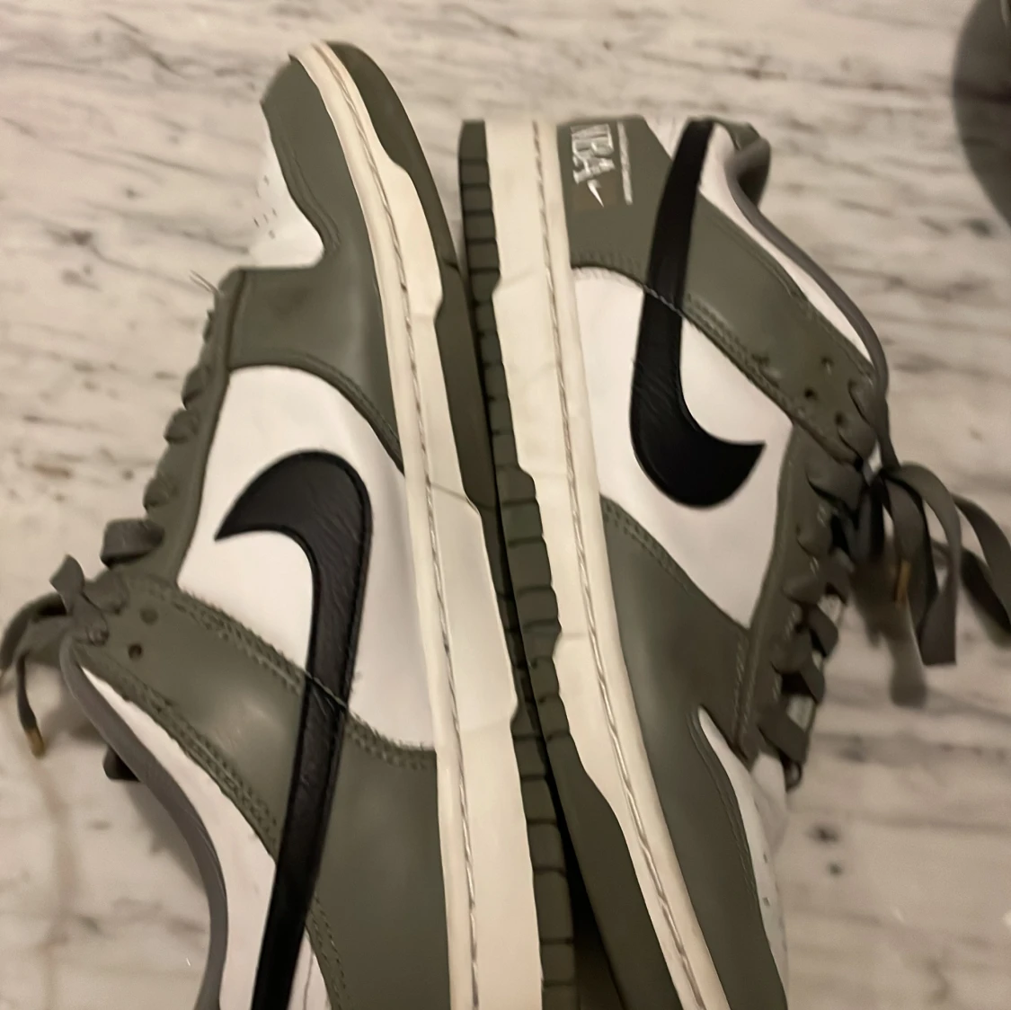 Nike Dunk sneakers i grönt och vitt - 1