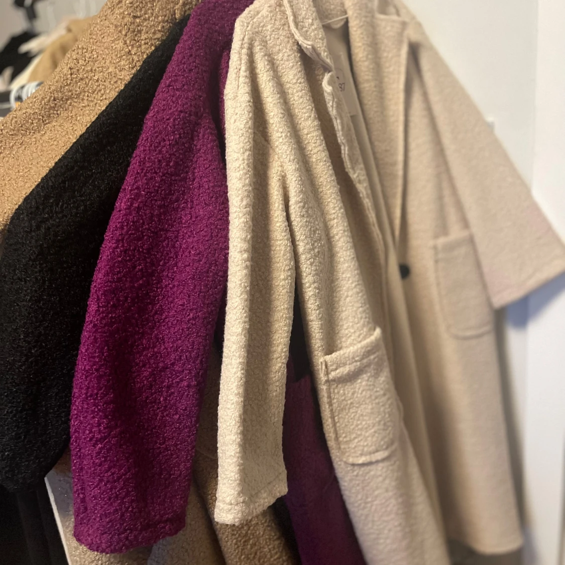 Beige teddyjacka - 91