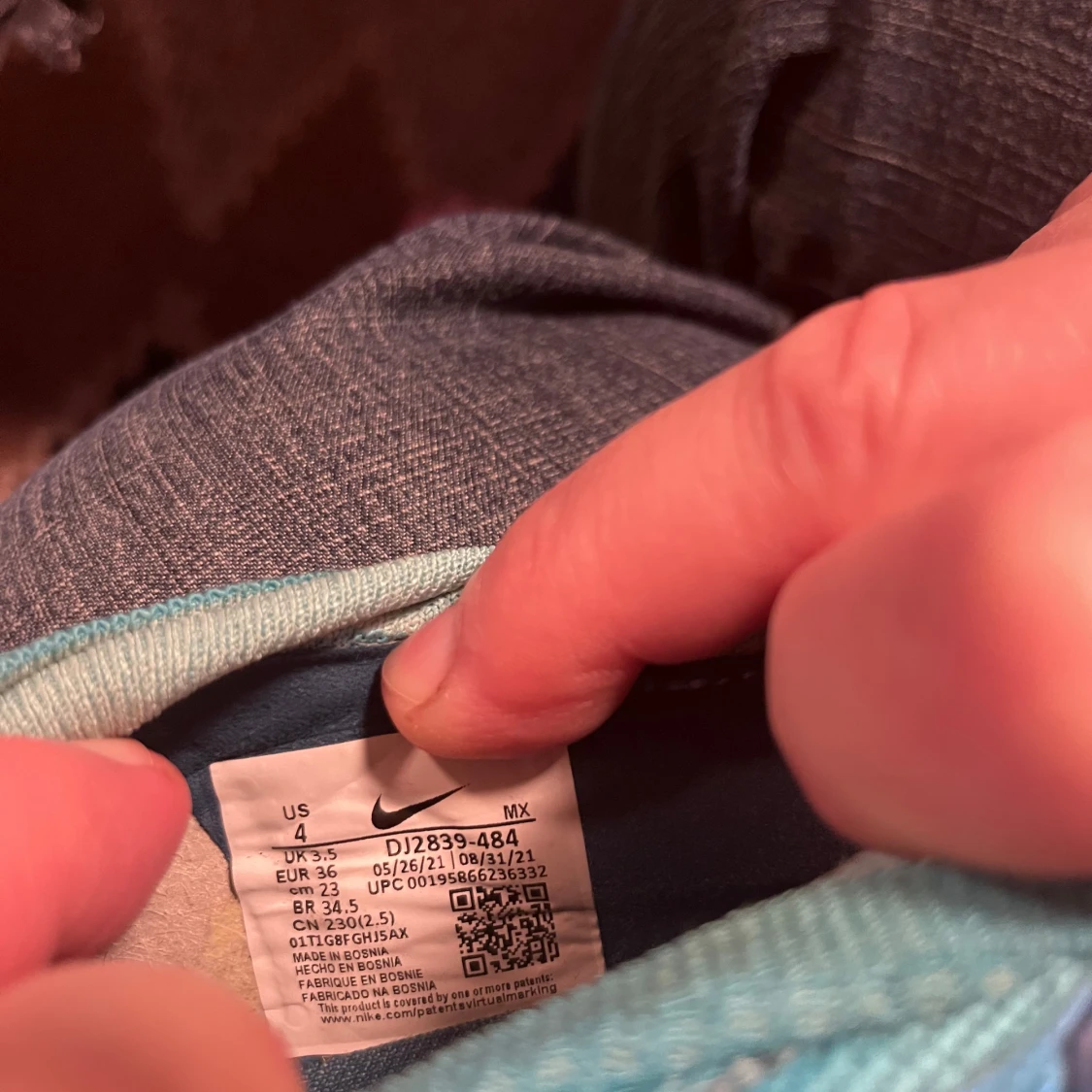 Blå fotbollsskor från Nike - 3