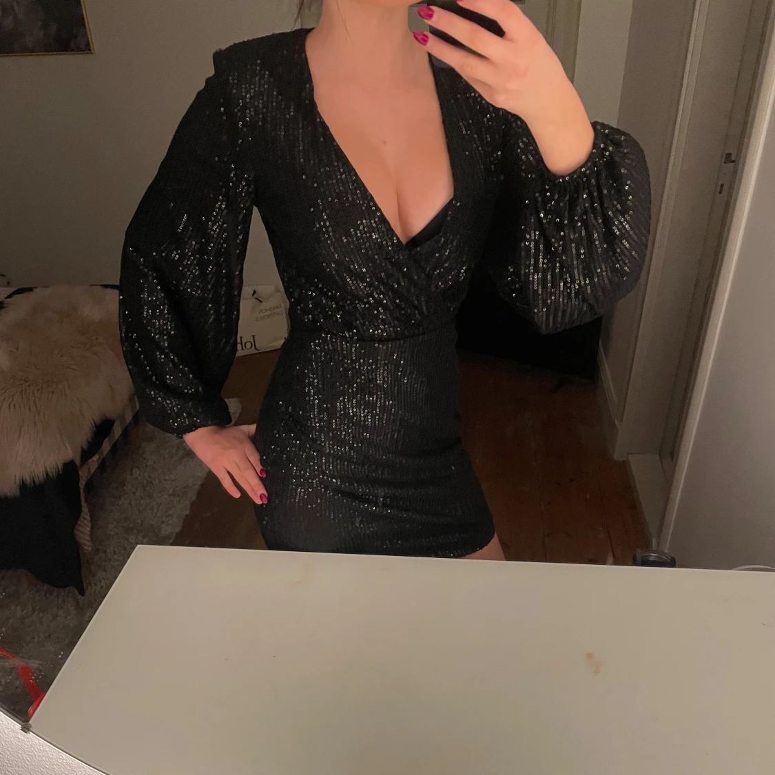 Nyårs klänning/ glittrig klänning  - 90