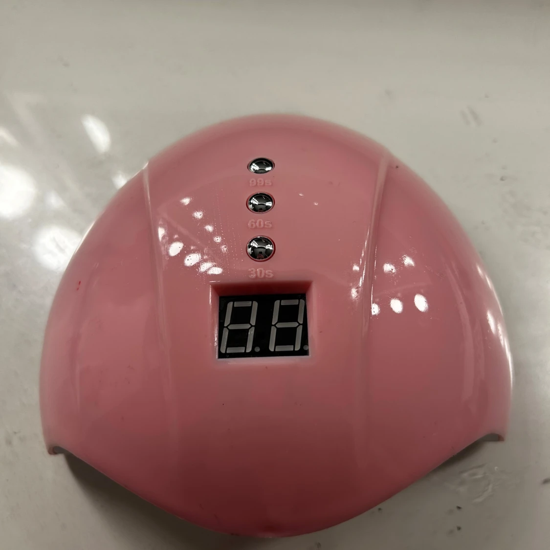 Rosa LED-lampa för naglar - 1