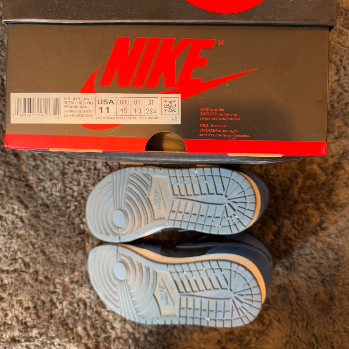 Nike Air Jordan 1 High Dark Marina Blue - 3