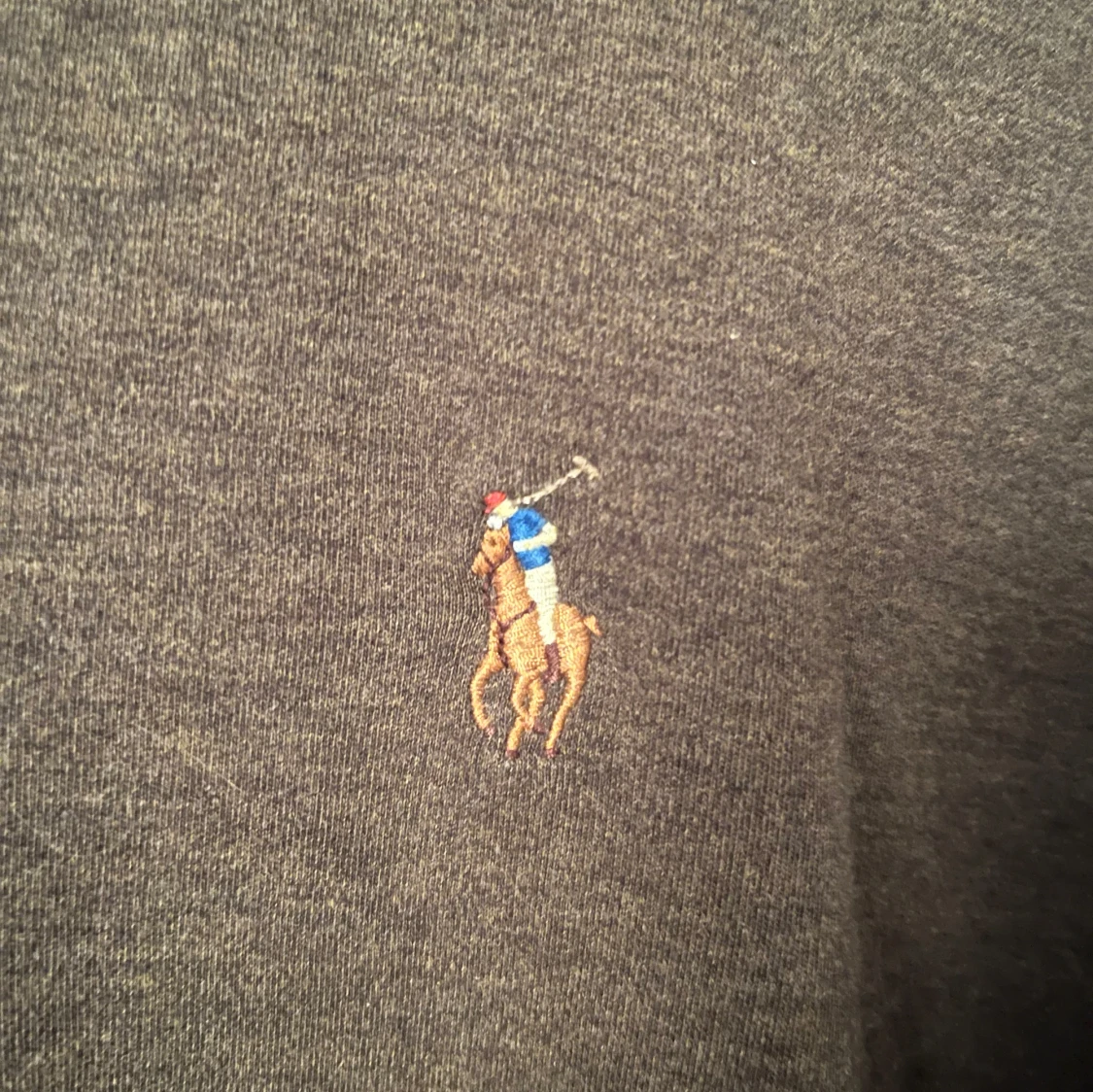 Brun långärmad pikétröja från Ralph Lauren - 2