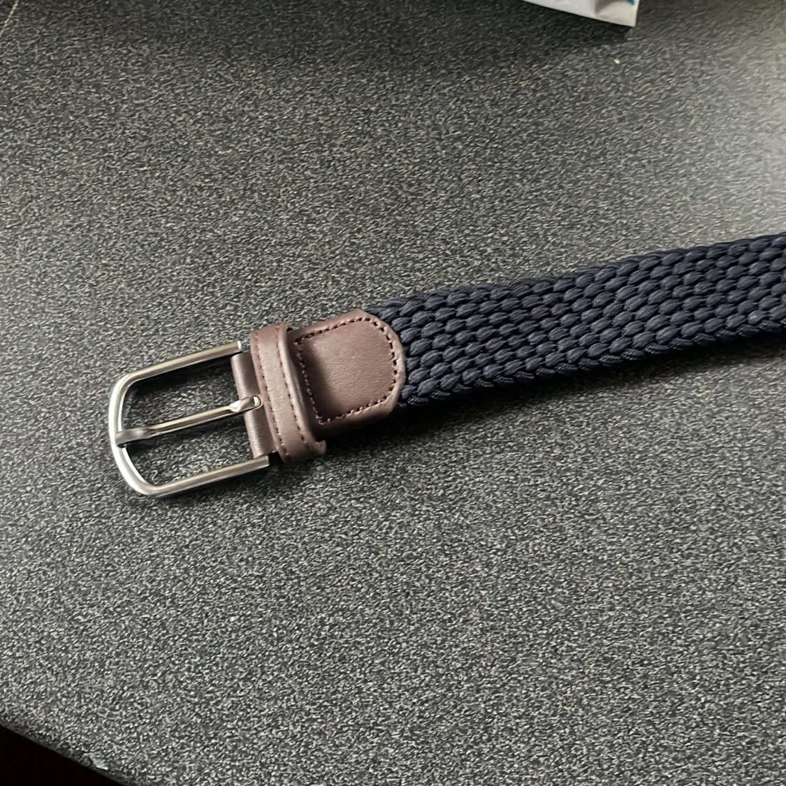 Mörkblått flätat bälte från Onewear - 2