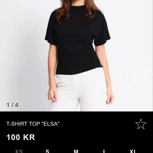Svart t-shirt Elsa - Snygg svart t-shirt från 157 med korta ärmar och en stilren design. Perfekt för en avslappnad look. Passar till många olika outfits och tillfällen.