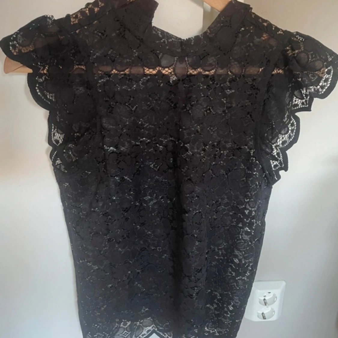 Svart spetsblus! - 90