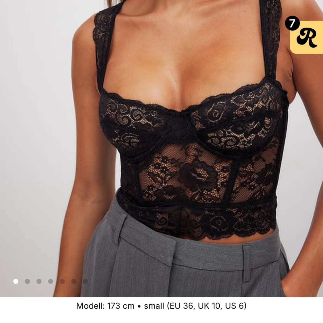 Blå/grå spetskorsett från NA-KD - 92