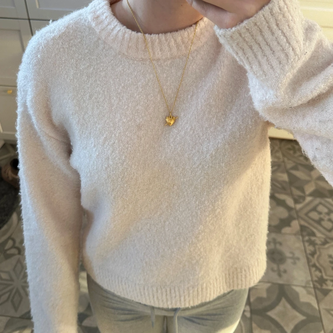 Ljusrosa mysig tröja från H&M