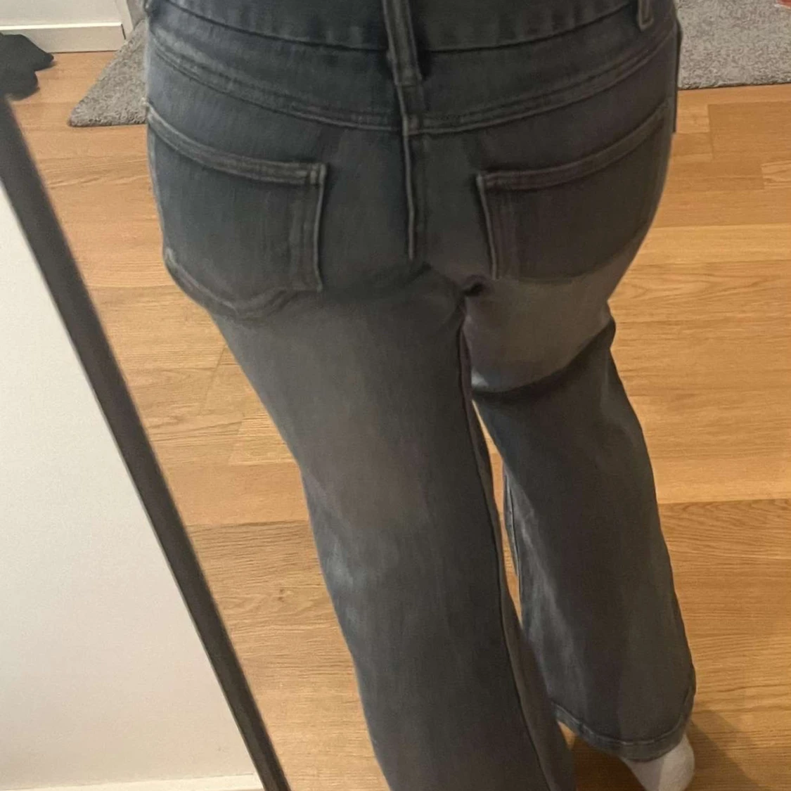 Blå bootcut jeans - 91