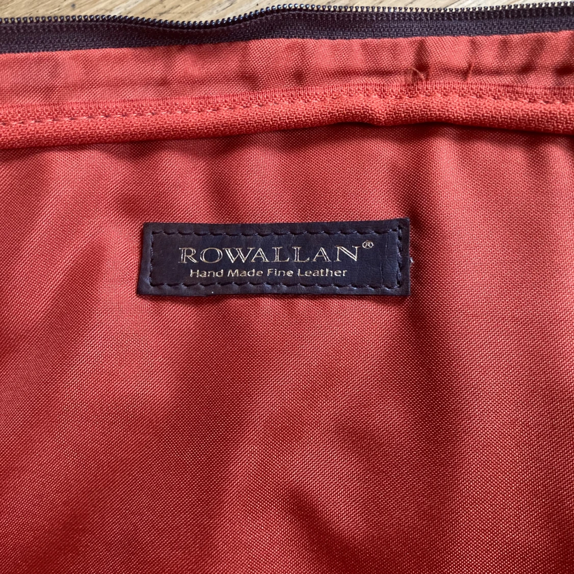 Brun läder jacka  - 93