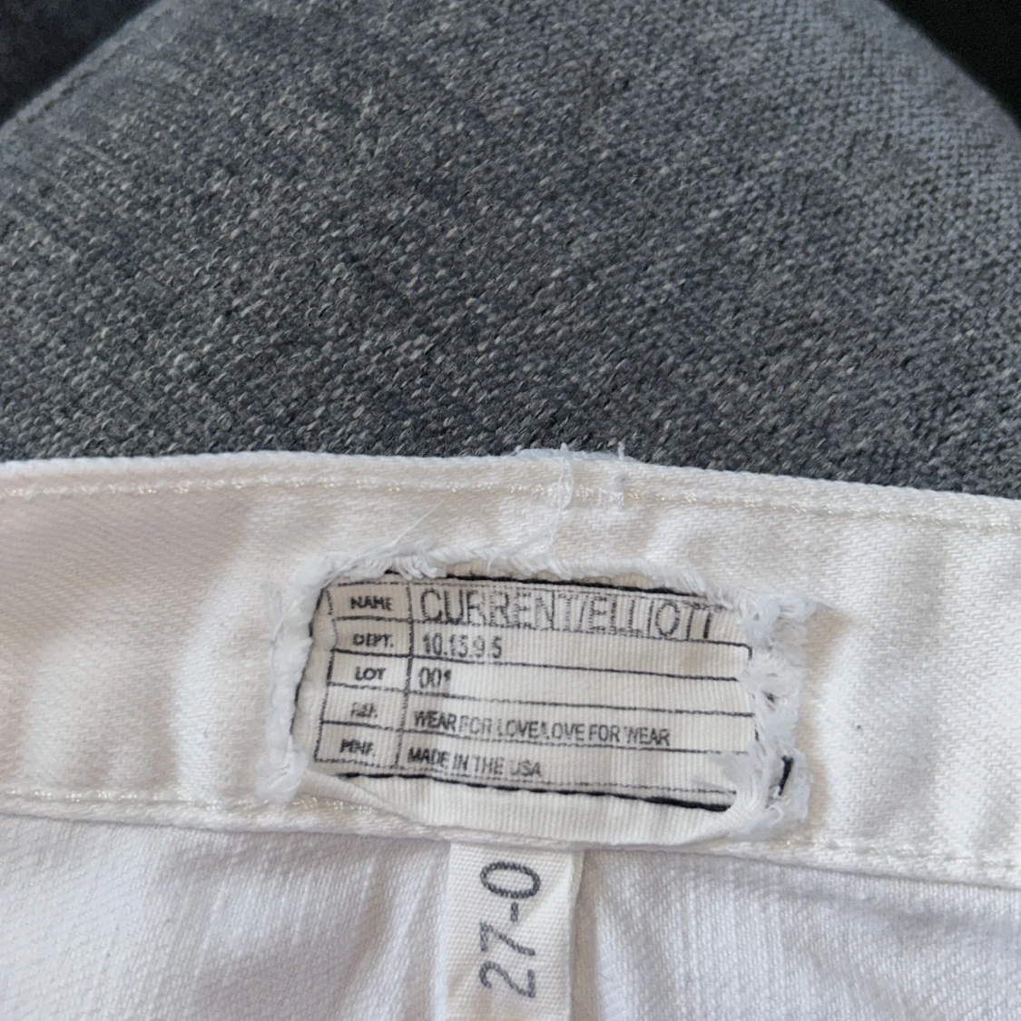 Vita lågmidjade bootcut jeans - 4