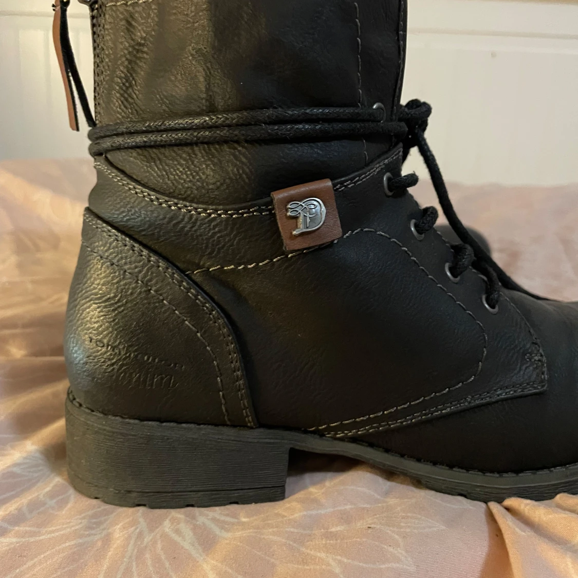 Svarta boots med foder - 1